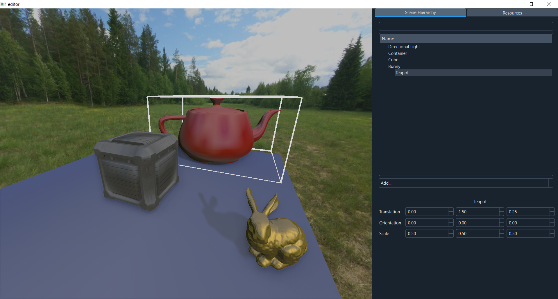 Editor Screenshot